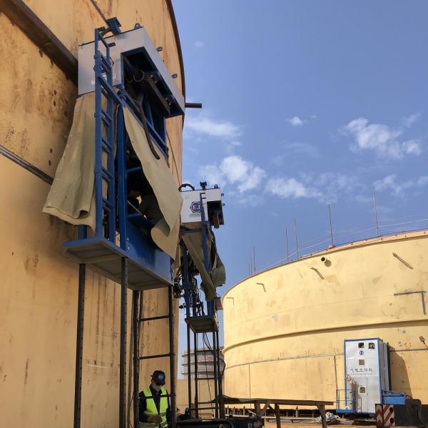 Large Girth Welding Machine With LINCOLN Power Source For Carbon Steel Tank Construction