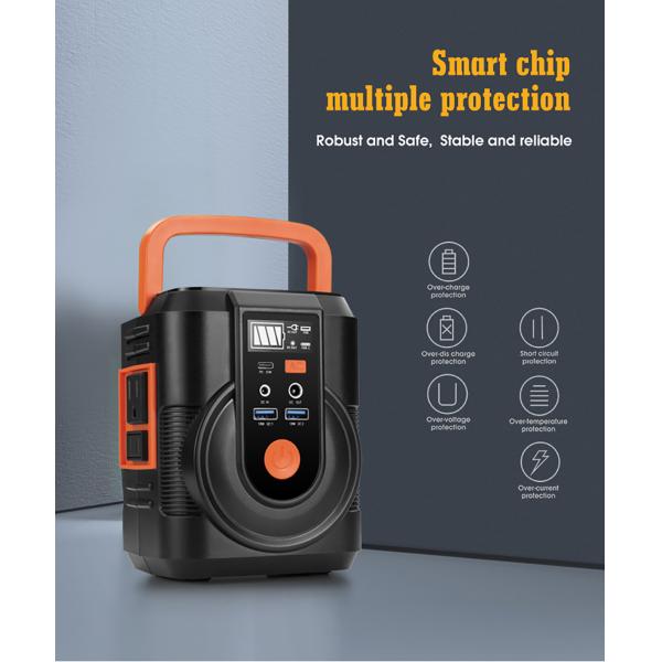 100 Вт солнечная портативная электростанция батарея 110 В 220 В генератор для кемпинга на открытом воздухе