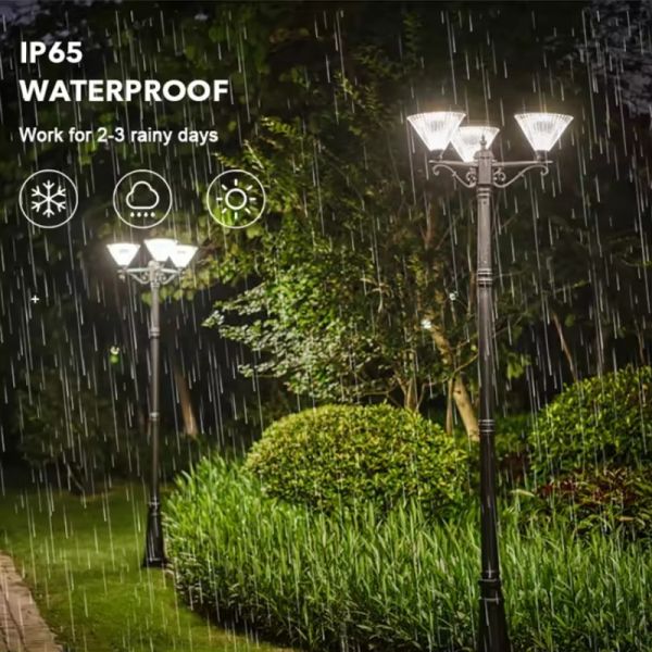 Easy-Install Solar LED Garden Lights Energy-Saving Outdoor Lighting with IP65 Waterproof for Home Garden