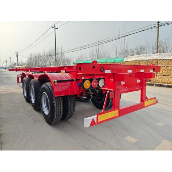 50T Load Capacity 40 FT Skeleton Chassis Semi Trailer for Container Transportation