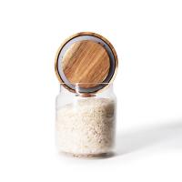 Bouteille de stockage en verre pour aliments décoratifs de haute qualité pour économiser du chocolat café bonbons avec liège