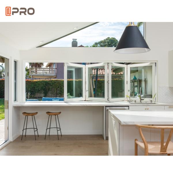Double Glazed Glass 6063 T5 Aluminium Bifold Windows
