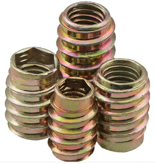 4.8 Grade M2.5 M4 Brass Round Nut Zinc Plate Surface 6h Tolerance For Wood