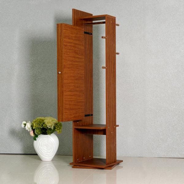 Retro Rotatable 172cm Coat Rack Mirror Jewelry Armoire