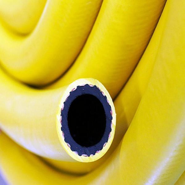 Yellow Color Rubber Air And Water Hose For Industrial / Agricultural Applications