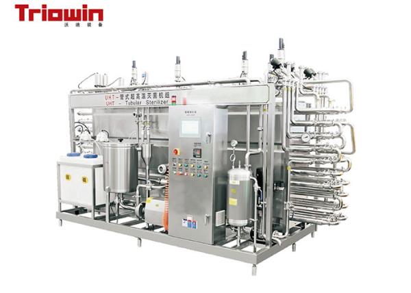 Industrial Coffee / Ice Cream Processing Line With Plate Pasteurizer / Deodorizer