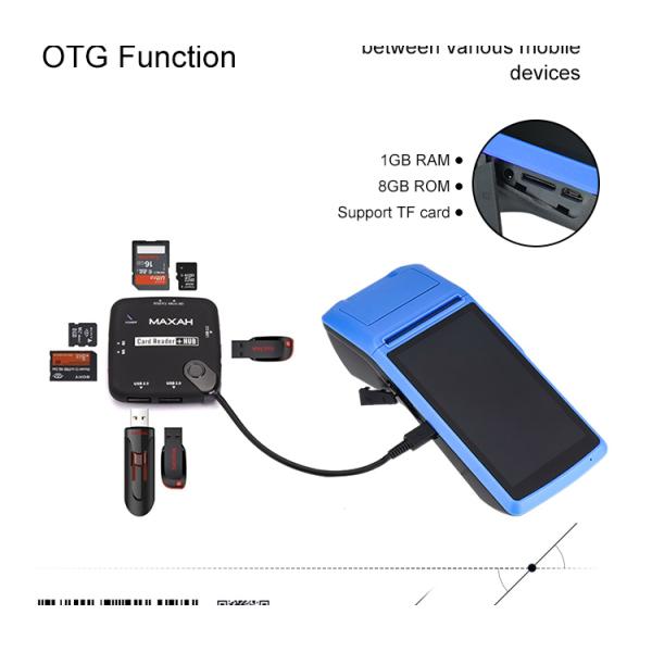 Barway Android System Scanner Touch Screen Handheld Pos Terminal Machine with Printer