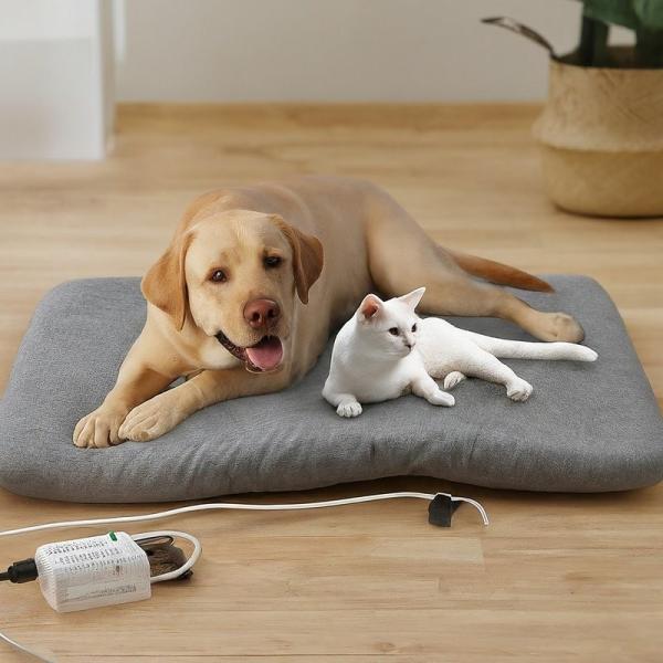 3 Level Overheat Protection Heated Pet Pad 2 Hour Timer 6ft Cord Cat Heating Pad Indoor