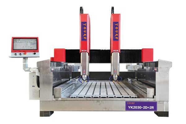 Flat Circular Stone Carving CNC Machine Engraving Dual Purpose 380V