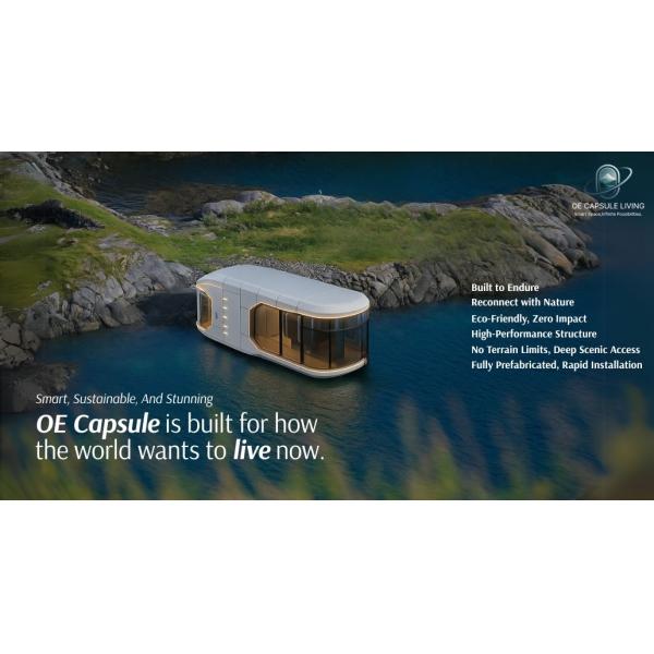 Luxury Bedroom Living Room Modern Prefab Smart Tiny Space Capsule Mobile Modular Container Capsule House Hotel