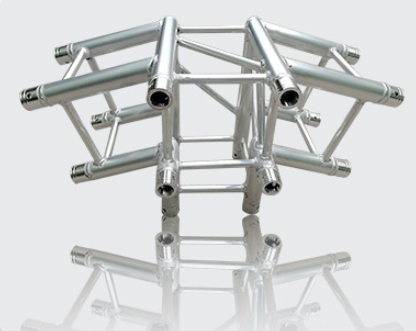 Structure de treillis en aluminium carré à montage rapide pour éclairage, treillis en alliage d'aluminium pour intérieur/extérieur