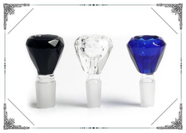 Thickening Diamond Borosilicate Glass Bong Bowl 14mm 18mm Male Mixed Color
