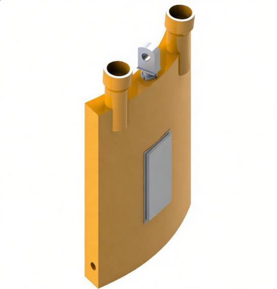 Conductive SAF Copper Contact Shoe Submerged Arc Furnace Spare Parts