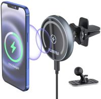 Chargeur sans fil magnétique 15W de voiture de MagSafe d'iPhone 13 pour l'évent