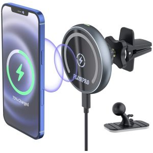 Заряжатель 15W автомобиля IPhone 13 MagSafe магнитный беспроводной для вентиляционного отверстия