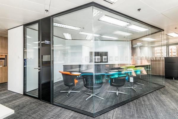 Modern Aluminum Wall Interior glass partition walls for offices