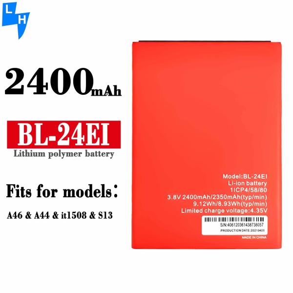 Черный BL-24EI 2400mAh литий-ионный аккумулятор для мобильного телефона Itel A46 A44 S13 IT1508 Batteira