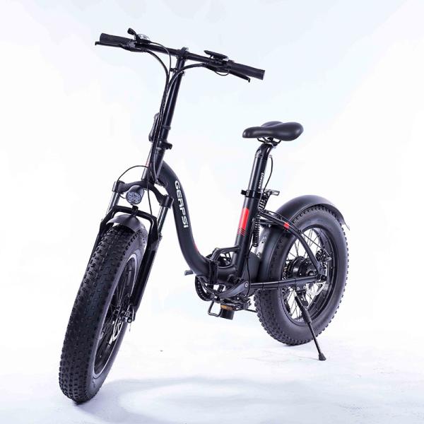 20 Inch Electric Folding Fat Bike 350w 36v Battery Waterproof In Rain