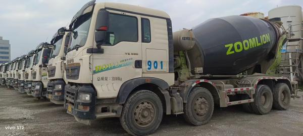 2021 ZOOMLION 12cbm Usado caminhão de betão misturador em HOWO Chassis para venda