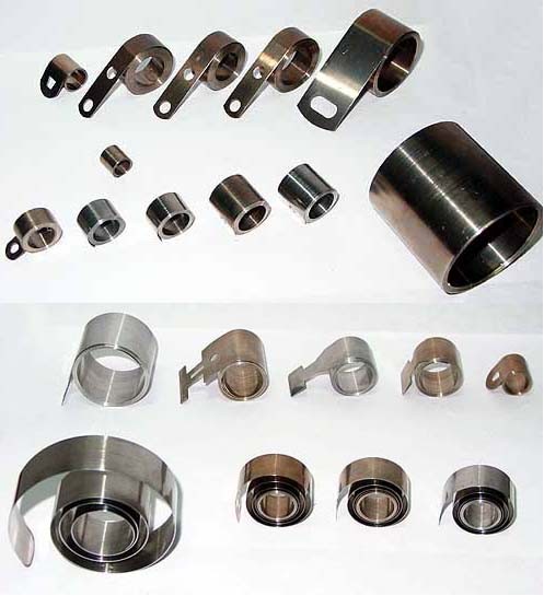 OEM SUS301 / SUS304 / SUS316 Spiral Torsion Spring supporting custom design