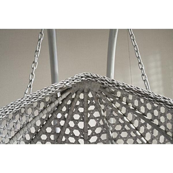 Outdoor Space Water Drop Shape Swing Chair Wicker Furniture for Modern Design Leisure