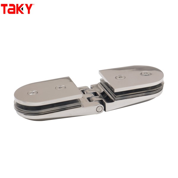 Wholesale Frameless Glass Door Pivot Hinge180 Degree Glass Bathroom Clip