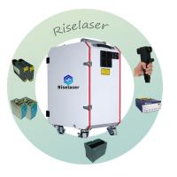 Máquina de limpeza a laser para resfriamento de ar 200w 100w MOPA laser de fibra pulsada