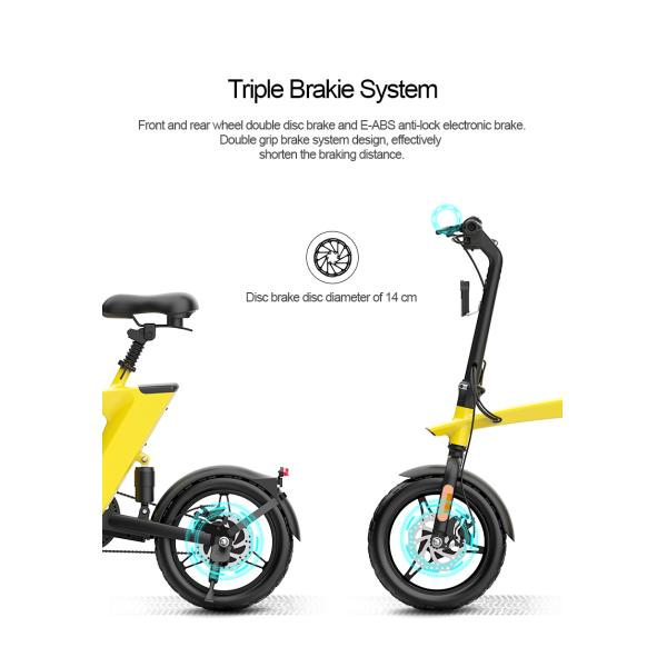 100Kg Max Load Electric City Bicycle with Lithium Battery Power Supply and Foldable Design