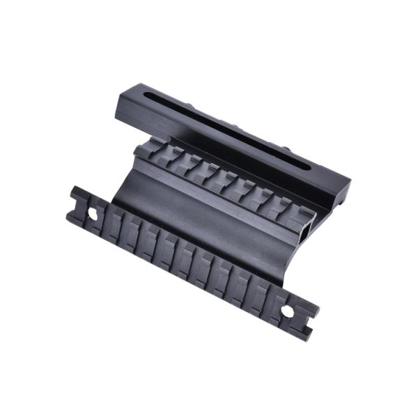 Side Mount Sight Scope Mount System with 127mm Bottom Length and Matte Black Finish