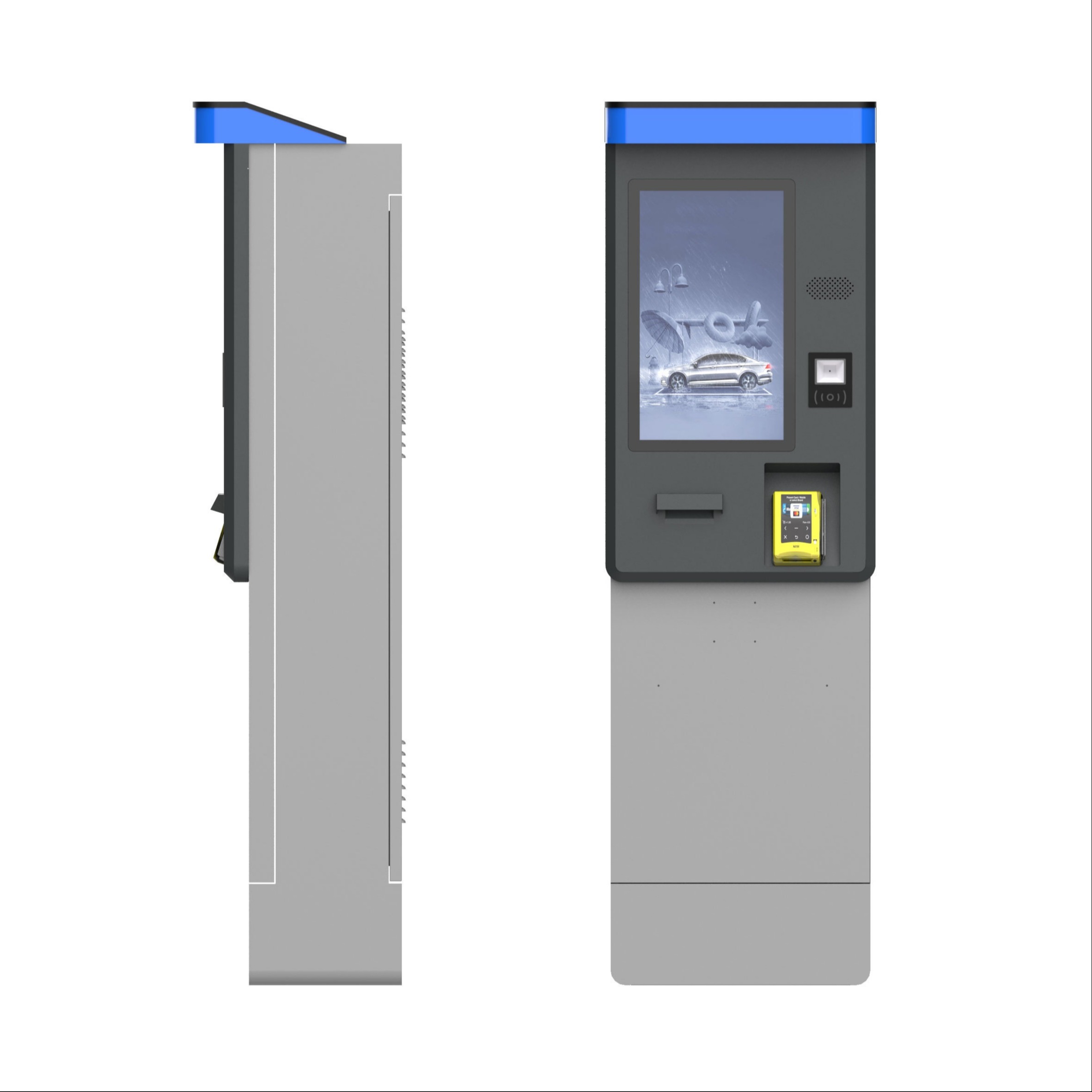 Floor Standing Outdoor Parking Kiosk IP65 Weatherproof Self Service Parking Payment Kiosk