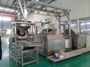 Batch Multi Flavored Peanut Frying Processing Line Automatic Streamlined
