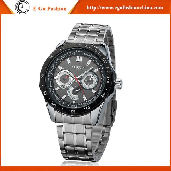 3 Colors Available Fashion Watch Unisex Watch 3 Subdials Watches OEM ODM Stainless Watches