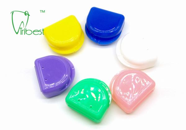 77.6x66x27mm Colorful Compact Dental Denture Box