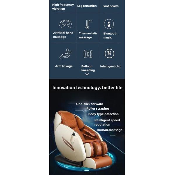 Zero Gravity Function Electric Full Body Airbags Back Heated Chair Massager Commercial Furniture for Ultimate Comfort