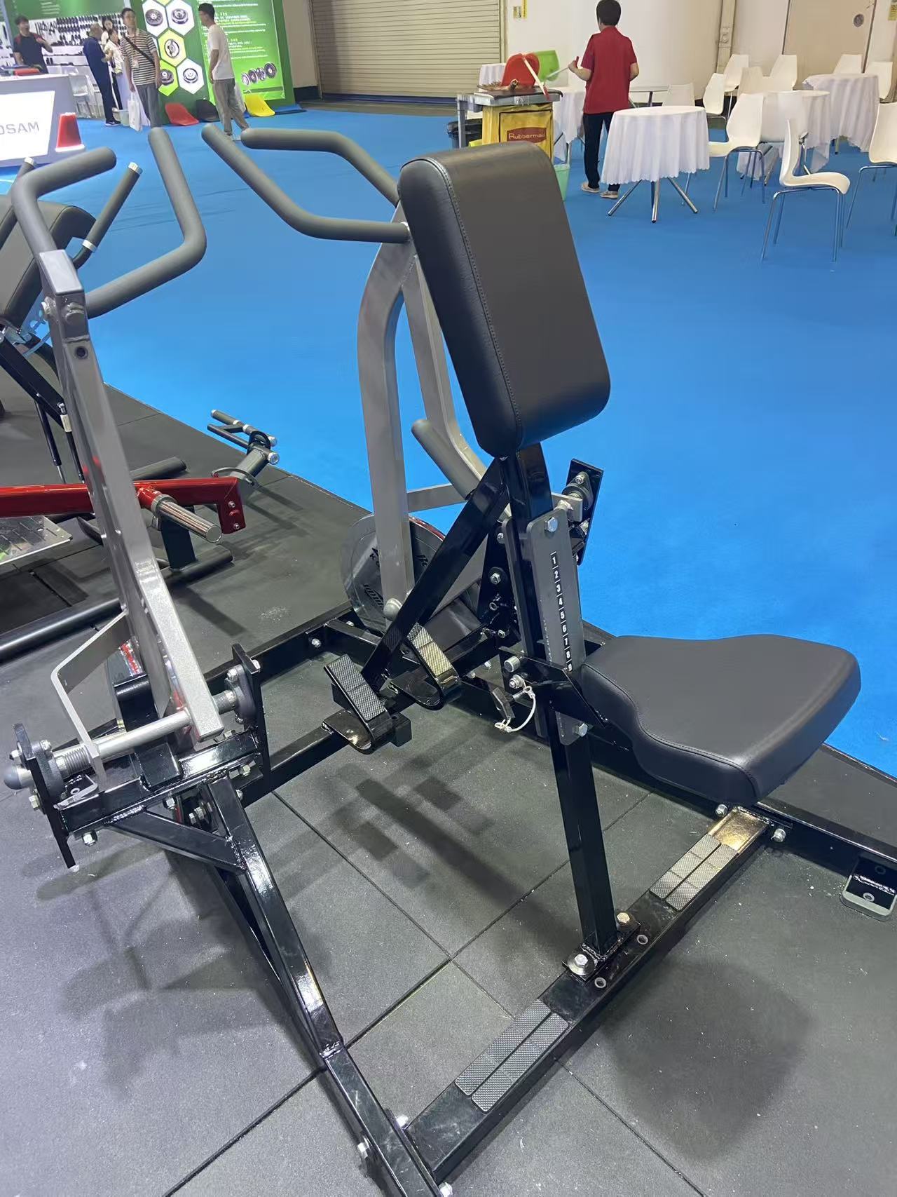 Iso-Lateral Rowing Machine Steel Plate Loaded Back Trainer for Commercial Gym Strength Workouts