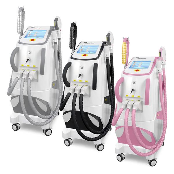 Multifunction Beauty Machine 3 In 1 Elight Ipl Opt Hair Removal And Nd Yag Carbon Peeling Tattoo Removal Machine Whitening