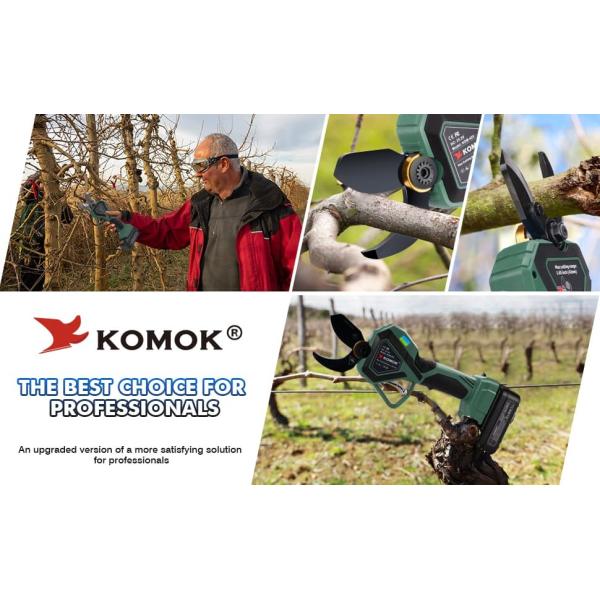 Электрические ножницы без проводов Komok 1000W диаметром 42 мм с защитой пальцев