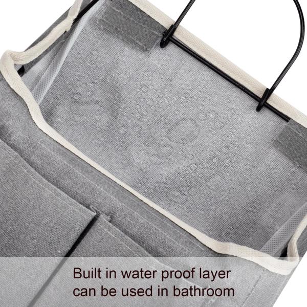 2 Pack Wall Hanging Bag Organizer Basket with Pockets for Bathroom Bedroom Kitchen Dorm Room Essentials Rv Storage and
