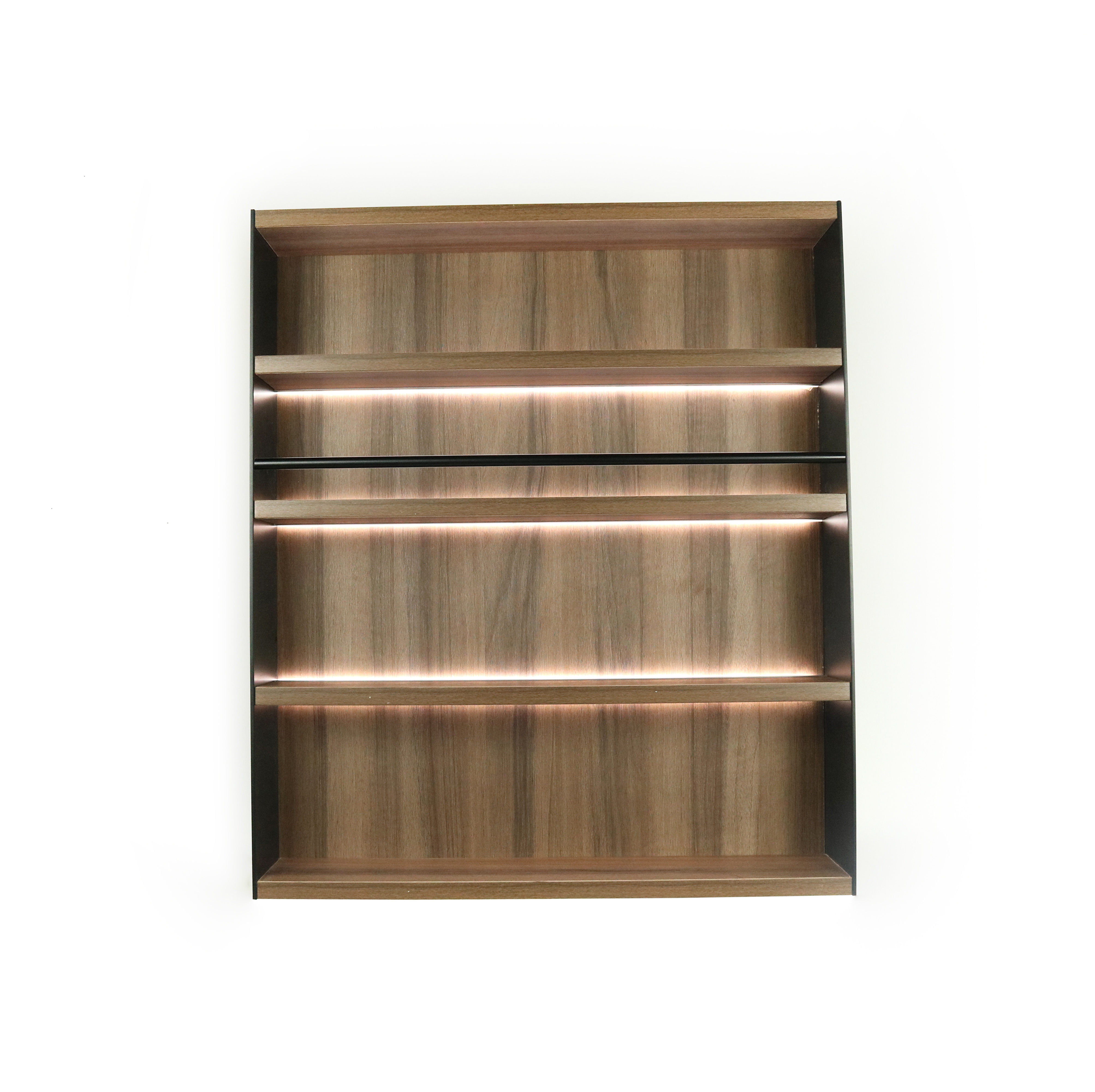 Italian Design Aluminum Hardware Wine Display Bar Cabinet Shelf Kitchen Rack with LED Living Room Cabinets
