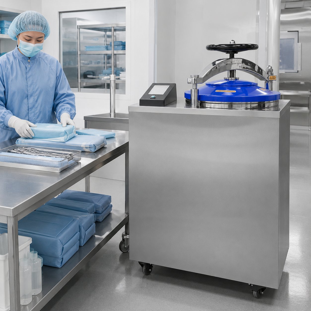 CenLee Laboratory Automatic Control Three-Cycle Pulsating Vacuum Microcomputer 35L-100L Vertical Steam Sterilizer