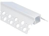 Perfil de alumínio do diodo emissor de luz para a iluminação linear conduzida recessed do canto da parede da gipsita do Drywall do perfil