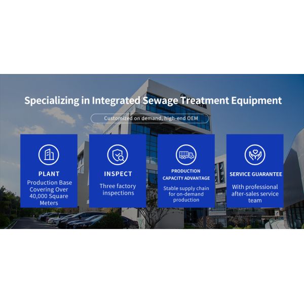 Reliable Pp Integrated Sewage Treatment Equipment 2.4 T  Weight  100m3/D Process
