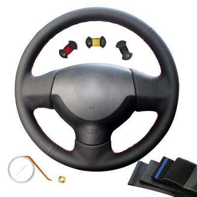 Custom Sew Artificial Leather Steering Wheel Cover for Mitsubishi Lancer X 10 Outlander ASX 2006 2007 2008 2009 2010 2011 2012