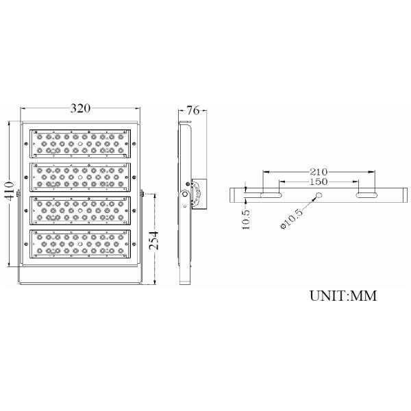 На открытом воздухе высокое СИД поляка IP65 затопляет светлые 25 60 угол пучка 90 градусов