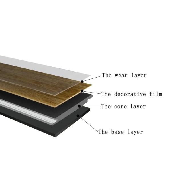5 мм водонепроницаемый сцепление SPC пол 4 мм виниловый девственный материал мрамор жесткий ядро гибридный пол Spc клик на пол