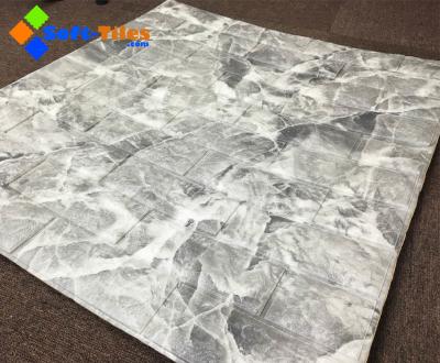 770*700mm 3d gravou a etiqueta da parede de pedra do tijolo