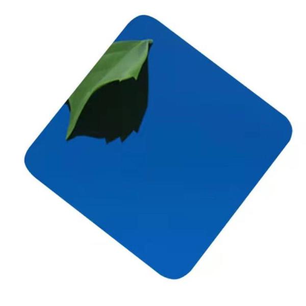 4*8FT Blue Mirror Pvd Couche couleur en acier inoxydable Plaque de décoration