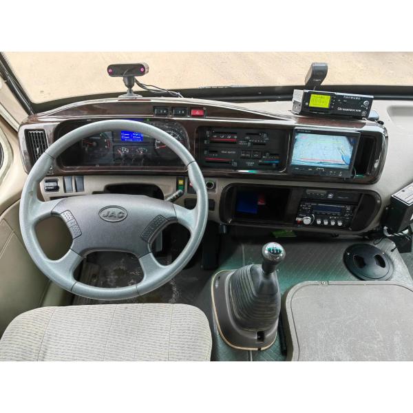 la 2da mano Mini Bus 15 asienta la puerta de balanceo externa Champagne Color 7 mide el bus turístico de Ankai HFF6701