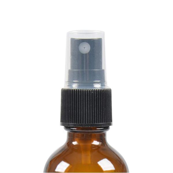 50ml Brown Cosmetic Spray Bottle Jars With 24MM Pump For Liquid