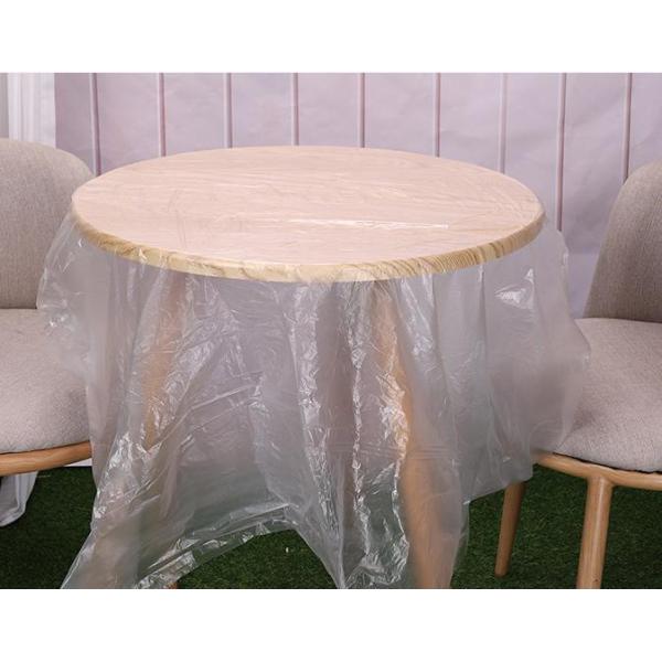 PE Cover Disposable Tablecloth for Dust Proof and Oil Proof Protection in Household